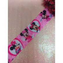 Репсовая лента с рисунком 2,5 см, цена за 1 м